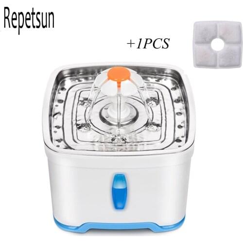 Automatic Power-off Cat Water Fountain Pet Dog Drinking Bowl With LED Lighting Water Dispenser Feeder Pet Supplier