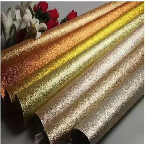 10M*1.38M Width Glitter Craft Fabric Glitter Leather Sparkly Fabric for Shoes Craft DIY Headwear Wallpaper