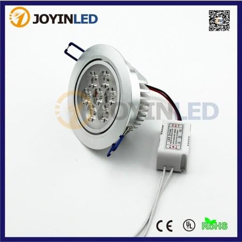 CE&RoHS 4pcs 7*1W 700lumen AC85-265v Recessed Ceiling Led Downlight Silver Round LED Downlight 3inch