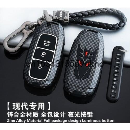 Car Key Case Cover Shell Fob For Hyundai SONATA 10th IX35 IX25 2020 Accessories Key Case For Car