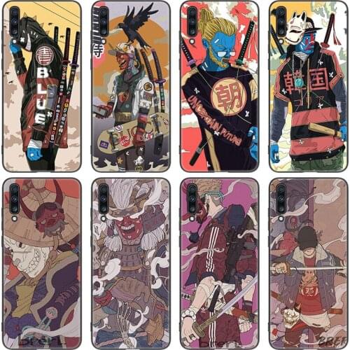 Japanese Anime samurai Case For Samsung Galaxy A01 Core A03S A10 A20E A21 A30 A40 A42 A82 A90 A6 A7 A9 A8 + 2018 A5 2017 Cover