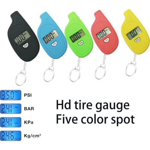 LCD Digital Keychain Tire Air Wheel Pressure Gauge Tester Tire Pressure Procession Tool Monitor
