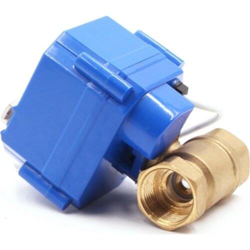 Long life cwx-25s 3-6v 12v 24v mini actuaor electric motor automatically NC motorized ball valve for water supply and drainage