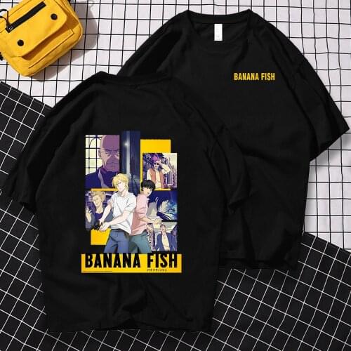 Anime LOGO Double-Sided Printing Man T-Shirt Fashion Crewneck Pullover Tops anime Sweat Breathable T Shirt Summer Unisex Top