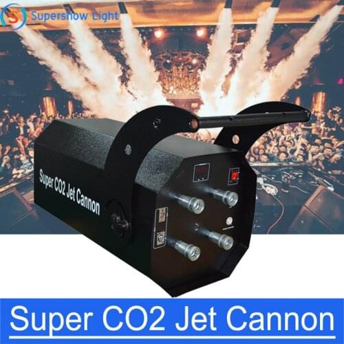 Hangable DMX512 Super CO2 Jet Cannon Machine Injection Co2 powerful Flush Blaster Cylinder 12m Spray For Dance Floor Night Club