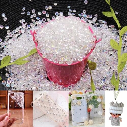 Hot 1000pcs 4.2mm Acrylic Diamond Crystal Bling Transparent Confetti For Wedding Party Decoration Confetti Table Scatter Beads