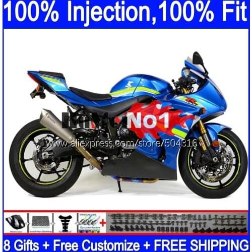 Injection OEM For SUZUKI GSXR1000 L7 L8 GSXR 1000 2017 2018 2019 116MC.5 GSXR-1000 K17 GSX-R1000 17 18 19 Fairing blue stock hot
