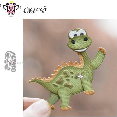 Piggy Craft metal cutting dies cut die mold Cute dinosaur Scrapbook paper craft knife mould blade punch stencils dies