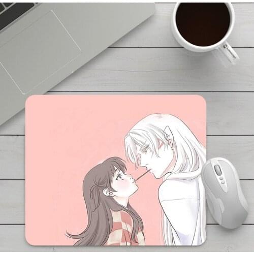 Cute Small Mousepad With Cute Cartoon Pattern of Inuyasha Anime Mat Gaming Computer Table Cheap Gaming Laptop Gamer Deskmat
