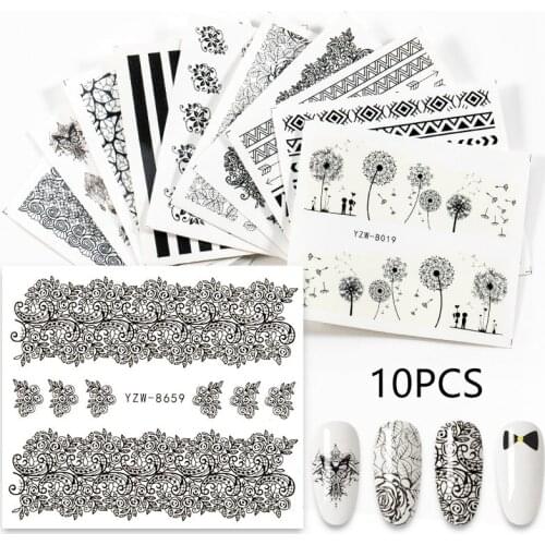 3D NEW Nail Sticker Mix Set Image Heart-shaped Animal Nail Art Water Transfer Decal Tattoos Sliders Manicure DIY Tools