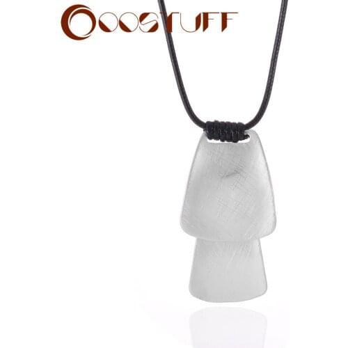 Silver Color Geometric Suspension Pendant Necklace 2021 Trend Statement Jewelry On the Neck Korean Fashion Accessories for Women