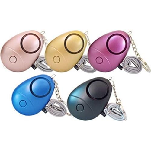 120-130dB Personal Alarm Safe Sound Emergency Self-Defense Security Alarm Keychain LED Flashlight for Women Girls Kids Elderly