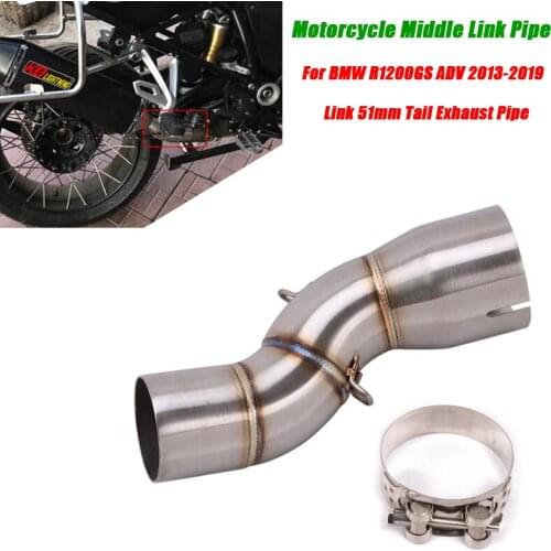 Motorcycle Stainless Steel Middle Pipe Mounted System for BMW R1200GS ADV 2013 2014 2015 2016 2017 2018 2019