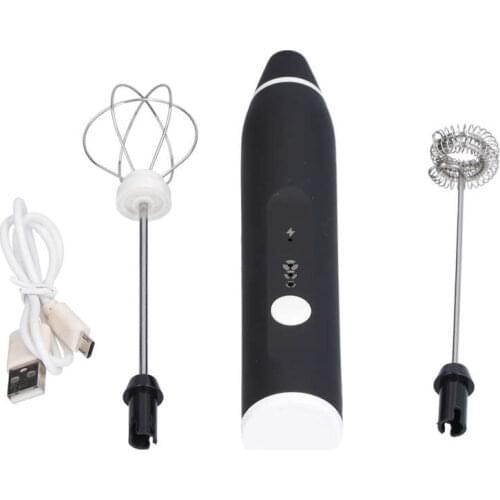 DC 4.5V-5.5V 3 Speed Adjustable Electric Mixer Rechargeable Milk Frother Portable Food Mixer Kitchen Tools