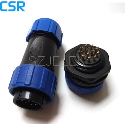 SP2110/P12-S12, automotive connectors, industrial connectors, Waterproof 12 pin plug and socket , IP68