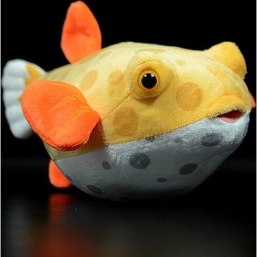 Super Cute Boxfish Plush Toys Lifelike Soft Marine Animal Fish Stuffed Toy Birthday Christmas Gift For Kids