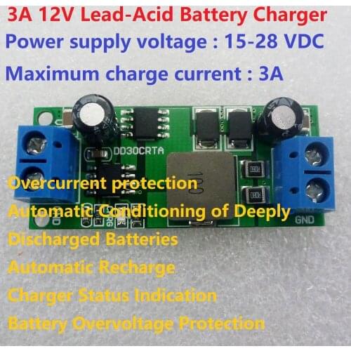 3A 12V 1-1000AH Lead-Acid Battery accumulator storage cell Charger Charging for UPS Car Solar motorcycles electric road vehicle