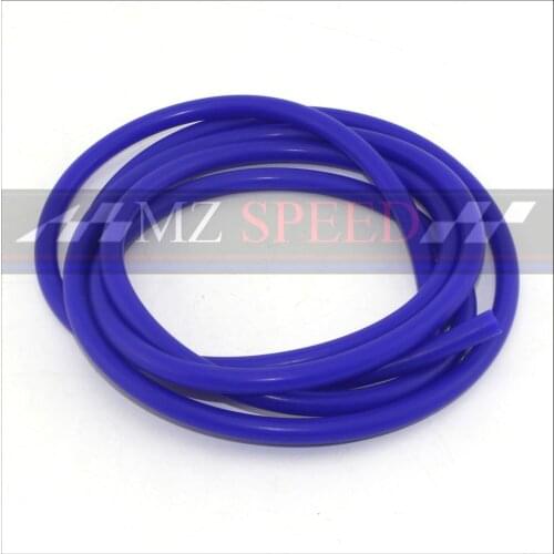 Universal 5M 3mm/4mm/6mm/8mm/10mm Silicone Vacuum Tube Hose Silicon Tubing Blue Car Accessories pipe
