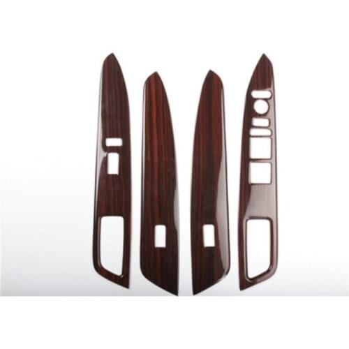 Car Interior Front Power windows Cover Trim Carbon Fiber Texture ABS Fit for Honda URV/AVANCIER 2017 2018 2019 Left-hand drive