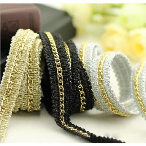 High quality 13mm With chain Riband Double Face Cotton Satin Ribbon DIY hair accessories bowknot materials 1M/lot