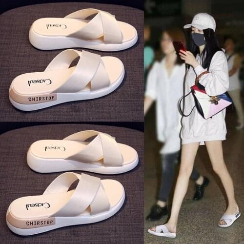 2021 Summer New Womens Sandals Fashion Outdoor Comfortable Platform Wedges Sandals Shoes for Woman Open Toe Casual Slippers