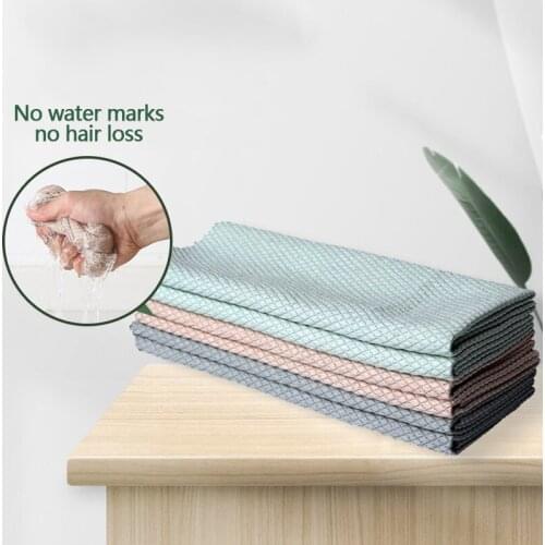 1Set For 3 Pcs Kitchen Towel Cleaning Cloth For Window Glass Car Floor Rags Bowl Dish Ceramic Tile Wipe Duster