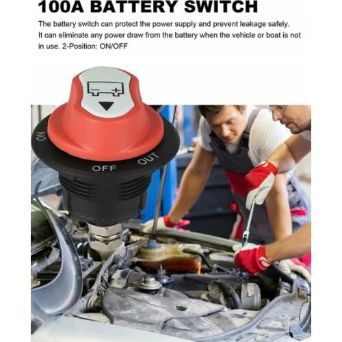 1 Pcs 100A Voltage Sensitive Split Charge Relay VSR For Camper Car Smart Battery Isolator Charge 2 Battery Bank Auto Parts