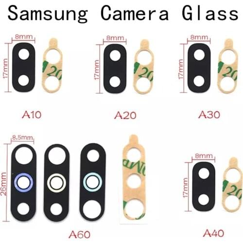 2PCS/Lot,Rear Back Camera Glass Lens Cover For Samsung Galaxy A10 A20 A30 A40 A50 A60 A70 With Sticker Adhesive Replacement Part