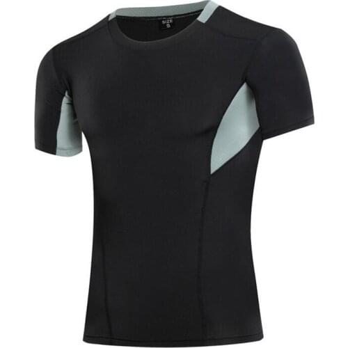 200pcs!Men Pro Wicking&Quick Drying Slim Casual T-Shirt,Elastic Fitness Compression Tight Short Sleeves Underwear,Anti Wrinkle