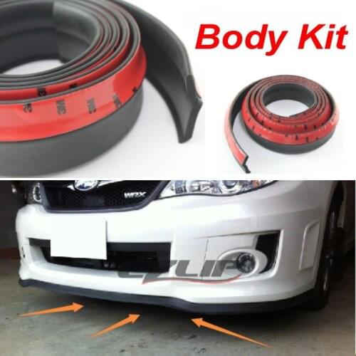 Car Bumper Lip For Subaru Alcyone SVX / Make car lower Body Kit / Front / Rear Skirt Spoiler / Bumper Deflector Rubber Strip