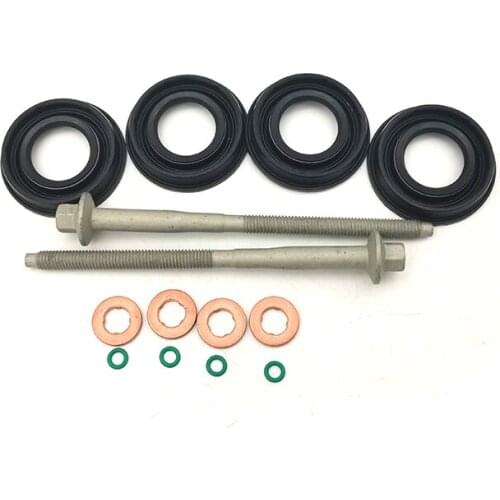 Car Injector Seal Kit + Injector Clamp Bolts For FORD TRANSIT MK7 2.2 crude oil FWD 2006-2014