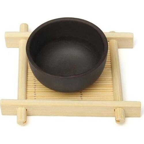 Bamboo Cup Coasters Pad Square Environmental Table Placemat Mat Home Decoration F20173565