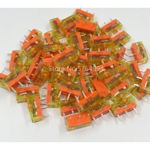 Free shipping 10PCS NEW TTC Dustproof Gold Mouse Micro Switch Micro Button Gold Contactor 60 Million Click lifetime Repair Parts