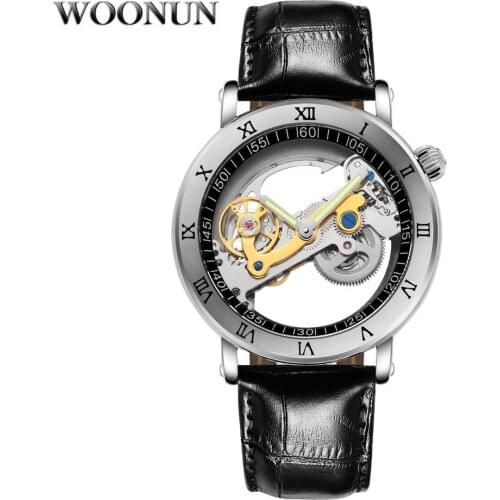 Luxury Men Watches Men Tourbillon Watches Automatic Mechanical Watch Fashion Hollow Transparent Watches Relogio Masculino