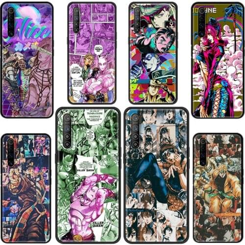 Phone Shell For Oppo Realme 8 Pro Case Realme GT XT X3 X2 Q3 5 6 6i 7 Pro C15 C21 Soft Cover JoJos Bizarre Adventure Anime