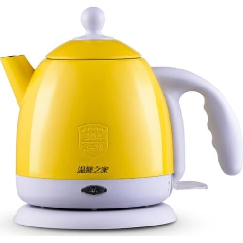 Thermal insulation Electric kettle Hot Water heating Boiler Pot Stainless Steel 1L Mini Travel teapot milk heater Warmer EU US