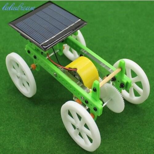 Solar toys DIY Technology Science Kits solar toy car Four Wheel Drive Car Model Education Scientific Experiment Toy