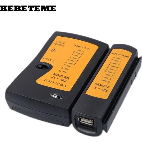 KEBETEME Professional RJ45 USB Network Cable Wire Tester Ethernet LAN Network Tester Detector Tracker Networking Tool