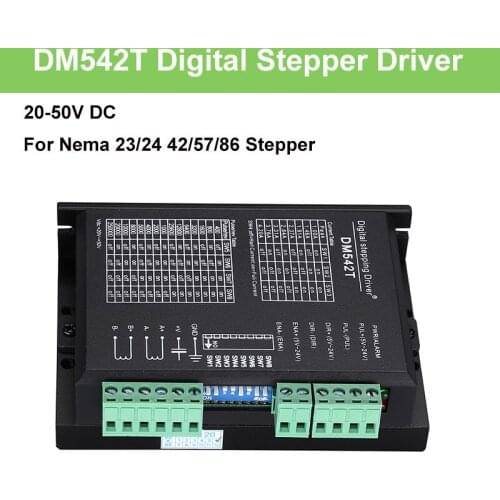 Stepper Motor Controller Digital Stepper Motor Driver 1.0-4.2A 20-50VDC for Nema 17, 23, 24 Stepper Motor Digital Stepper Driver