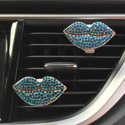 Creative Car Decoration Air Vent Clip Auto Freshener Flavor On Car Aroma Diffuser Car Ornaments Accessories For Girls Sexy Lips