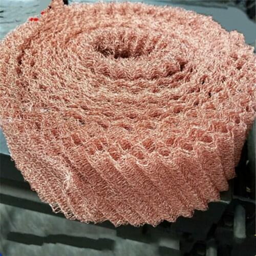 Copper Mesh for distillation Copper packing length 0.5-300m width 10cm wire diameter 0.25mm T2 Copper