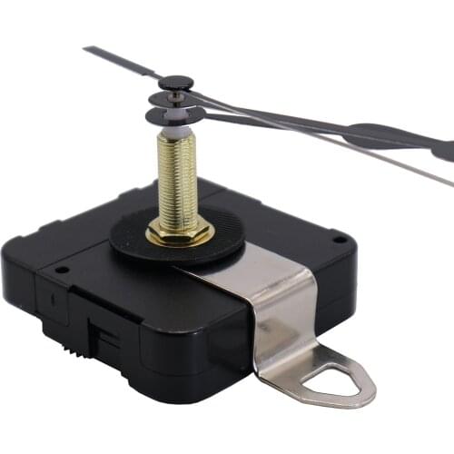 Jump Second Wall Clock Movement Mechanism Black Replace Repair Part Set