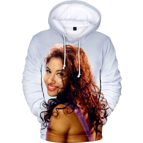 Pop selena quintanilla Fashion kid Children Men women 3D Hoodies 3D Autumn winter teenage 3D Hooded pullover tops Sweatshirt