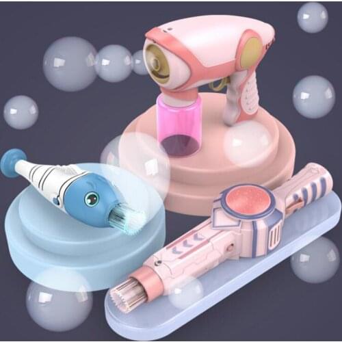 New Bubble Machine Summer Smoke Magic Bubble Machine Electric Automatic Bubble Blower Maker Gun machine bulle Kids Outdoor Toys