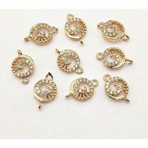 New arrival! 16x10mm 50pcs Cubic Zirconia Bird Connectors for Handmade Necklace Earring DIY Parts Jewelry Findings & Components