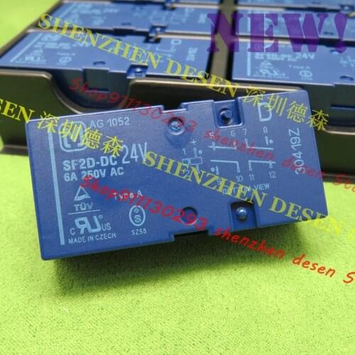New Relay SF2D-DC24V 6A 4PST 24V Through Hole Polarized Monostable Safety Relay 10 Pin Coil 24VDC