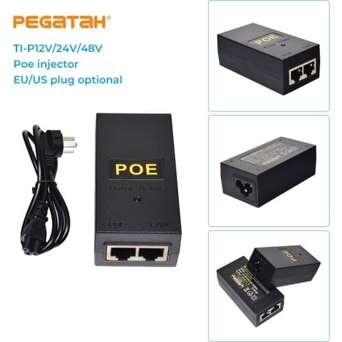 Poe injector Video surveillance Video recorder Surveillance camera Ethernet Injector POE power Adapter EU/US Optional poe