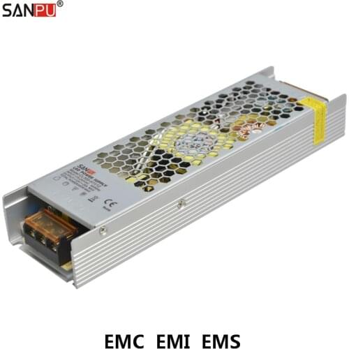 SANPU EMC Universal Power Supply Unit 12V Source 300W 25A Low Noise 220V 230V AC to DC 12 V Transformer Fanless for 3D Printer