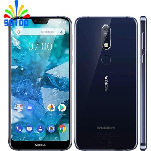 Refurbished Unlocked Original Nokia 7.1 Qualcomm636 single SIM 5.84inch Screen 3GB+32GB 12.0MP+5MP Dual back Camera Fingerprint