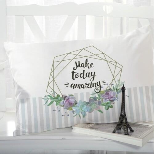 1pc Pillow cover Pillow case Bedding Pillowcase Pillow covers decorative for home 3D Print Nordic simple Grey Stripe